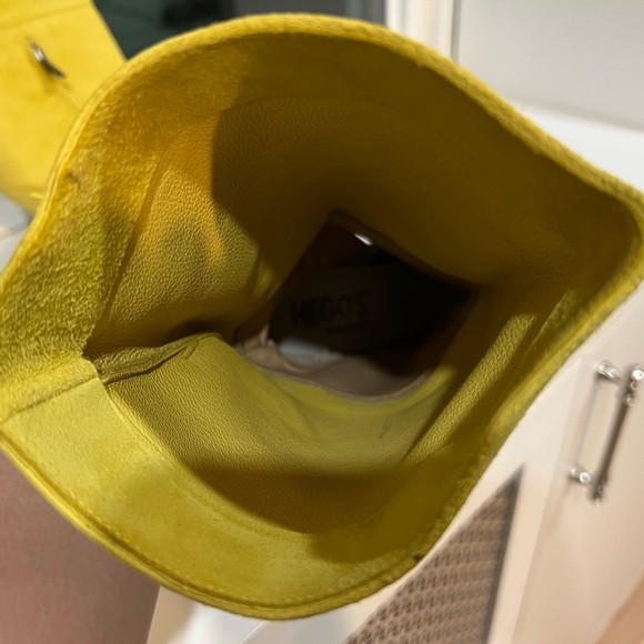 Hegos Milano Yellow Suede Slouchy Boots 37/7 - Picture 13 of 16